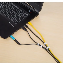 Abrazadera de Cable de escritorio, organizador de Clips, hebilla de gestión de cables ABS, soporte de Cable de carga USB, cortador de línea de datos