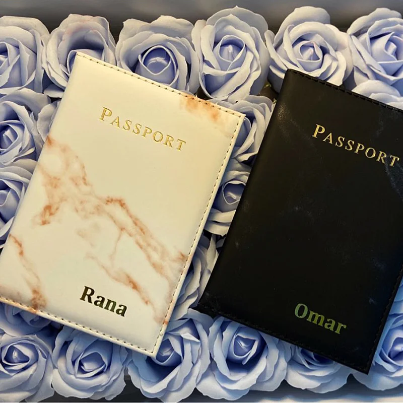 Customize Name Passport Cover Travel Wallet Covers for Passports (only english letters can be, one word,under 8 letters )