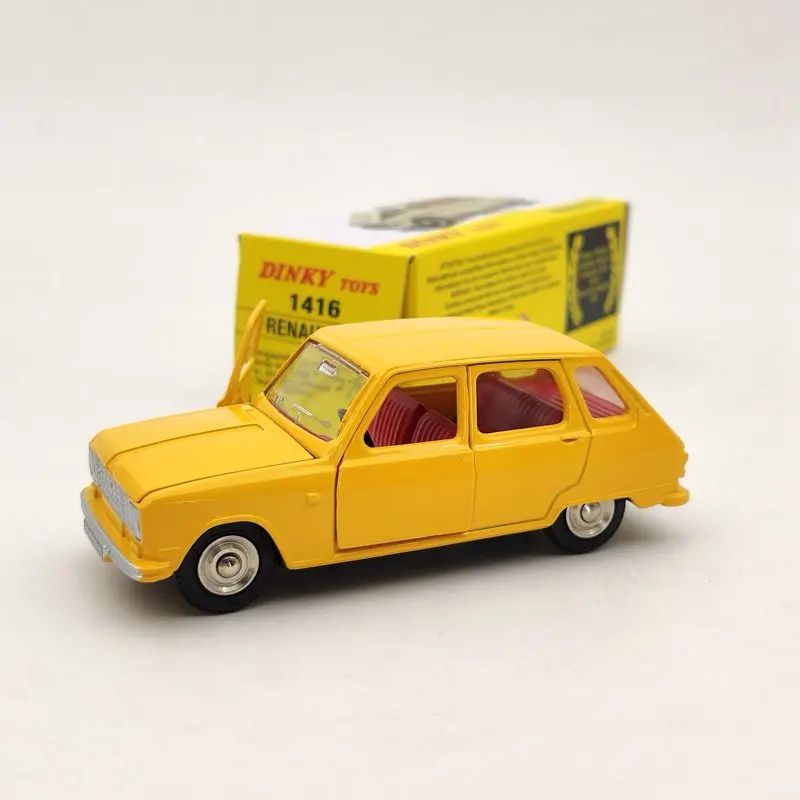 

Atlas 1/43 Dinky Toys 1416 For Renault 6 Yellow Diecast Models Collection Cars