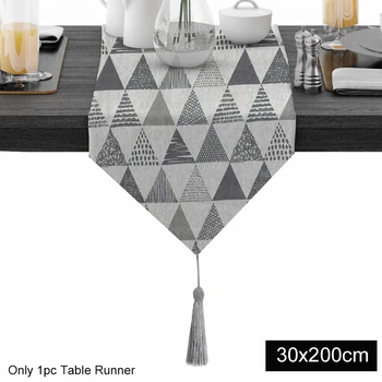 

Dining Tabletop Party Printed Daily Kitchen Table Runner Soft Home Decor Reusable Living Room Nordic Style Wedding Washable