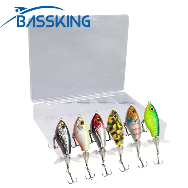 BASSKING 6Pcs Whopper Plopper Pencil Bait Kit 65mm/9g 80mm/16g