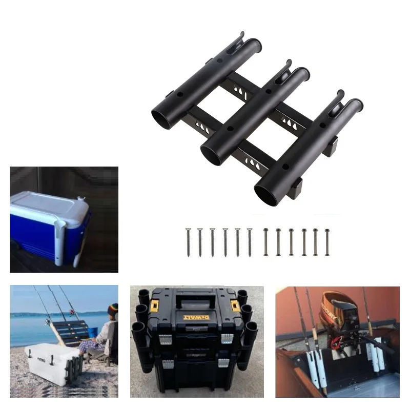 1PCS Plastic Pontoon Boat Mounted Fishing Rod Holders Tube Marine