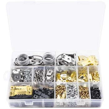 

815 Pcs Picture Hanging Kit, Heavy Duty Assorted Picture Hangers Hooks Nails and Screws, Picture Hangers Assortment Kit