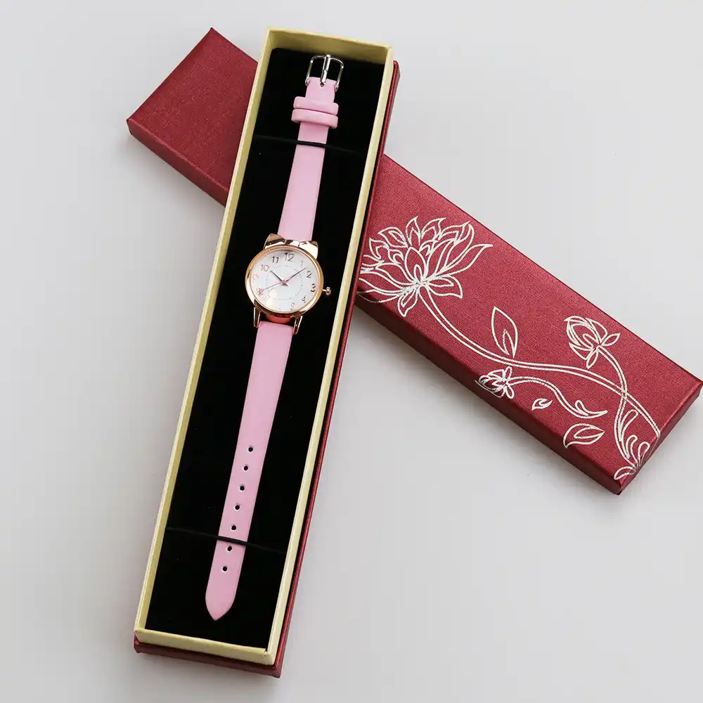 高品質漫画かわいい子猫子供キッズ腕時計本革の腕時計最高の誕生日プレゼント梱包箱 子供用時計 Aliexpress