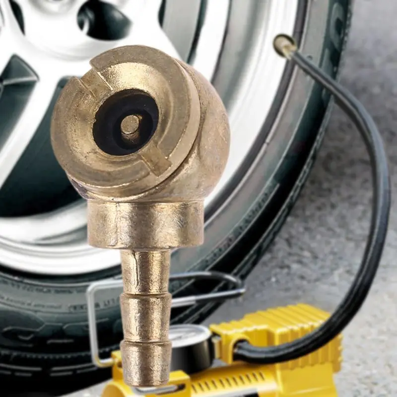 

Closed Ball Chuck and Clip with 1/4" Barb Connector Air Chuck Tire Tyre Inflator Gauge Fitting Tool Air Pressure Chuck