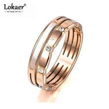 Lokaer Трендовое кольцо с римскими цифрами ювелирные изделия для