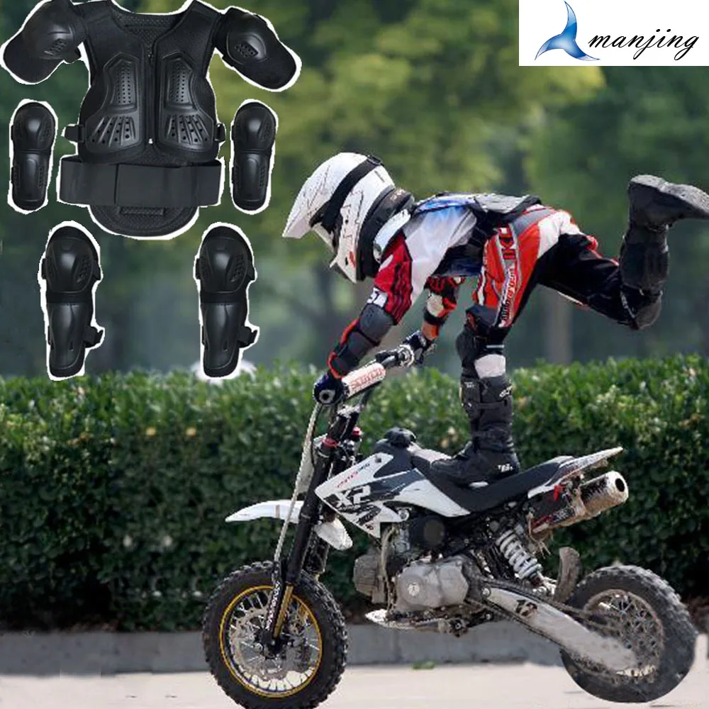 Chaleco Motocross para niños, Armadura de bicicleta todoterreno, ATV, Protector de cuerpo, trajes de Pit bike, Protector de codo y rodilla|Armadura| - AliExpress