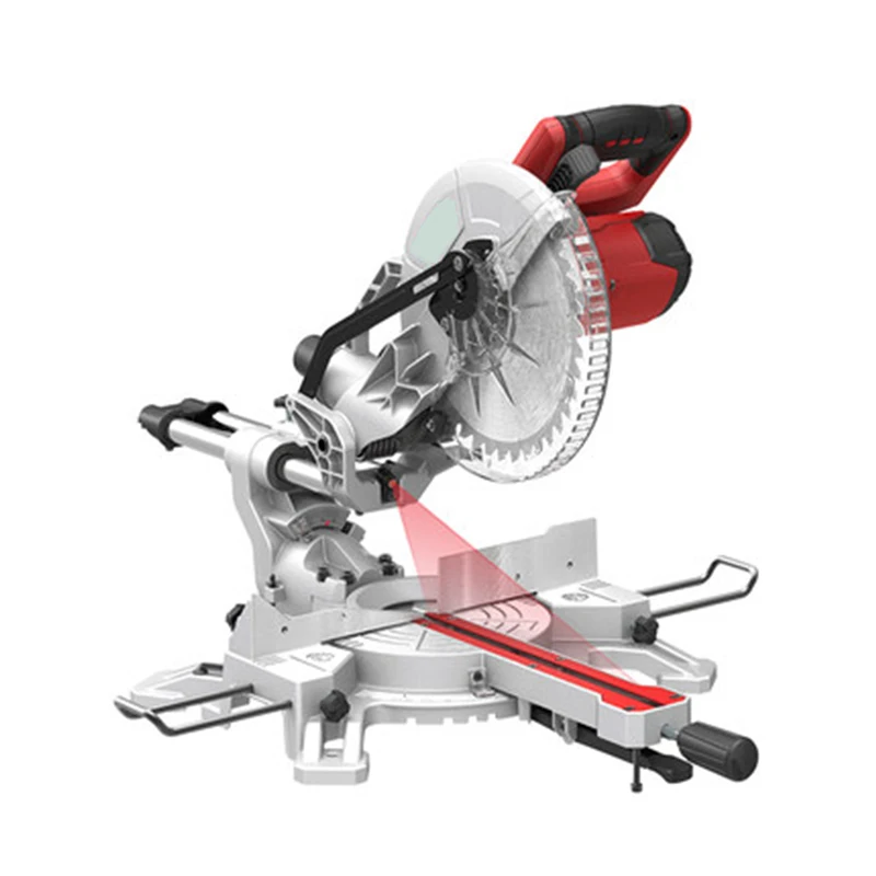 

10 Inch Tie Bar Miter Saw Circular Saw 220v High Precision Multifunctional Aluminum Wood Plastic 45 Degree Cutting Machine 1800W