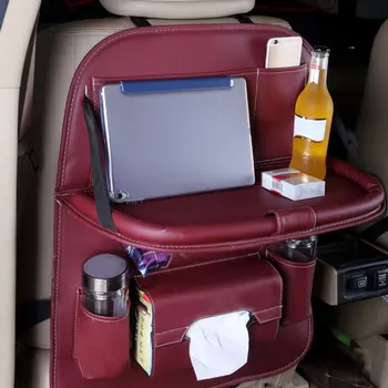 

Multi-function Pallet type Seat back folding leather car bag
