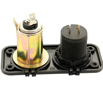 

Car Dual USB Charger Cover for Motorcycle Auto Truck ATV Boat 12V-24V LED Dual USB Socket Mount Charger Power Adapter