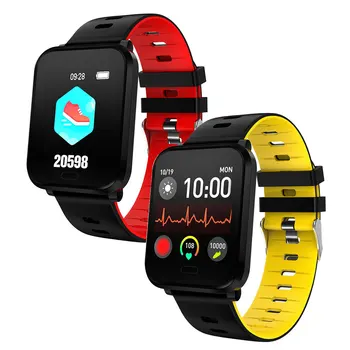 

Smart Watch Heart Rate Blood Pressure IP687 Waterproof Wristband Sleep Condition 1.3" Screen Bracelet