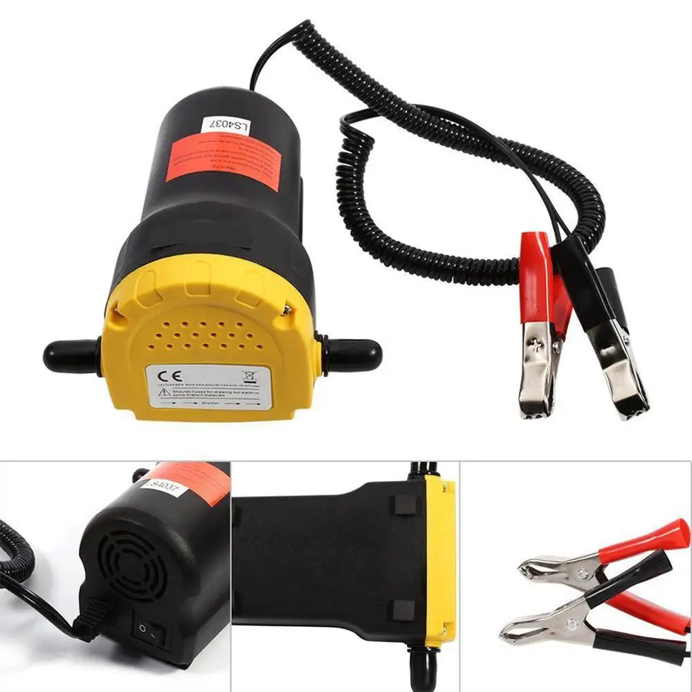 

12V Electric Self-priming Suction Pump Automotive Oil Lubricated Gear Diesel Oil Pump Car Repair Tools