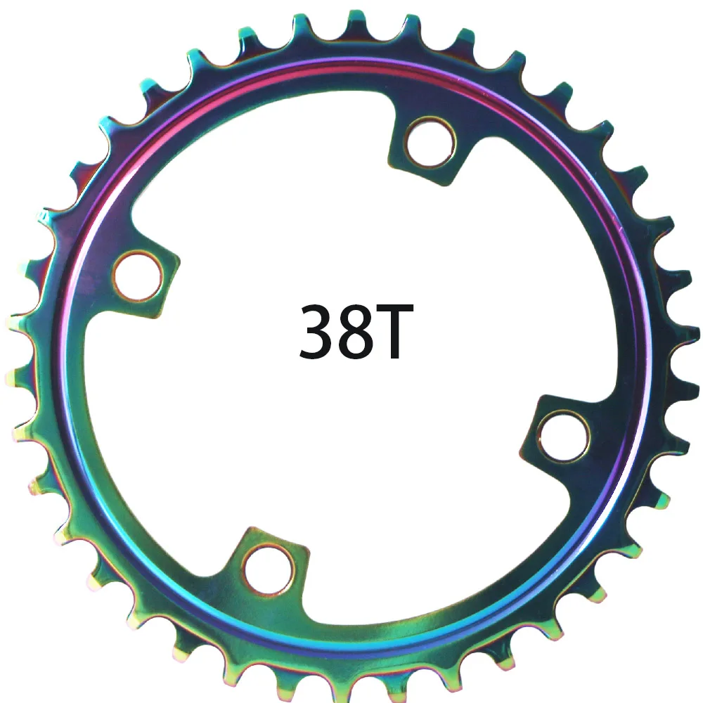 104BCD MTB велосипедная Звездочка 30T 32T 34T 36T 38T узкая широкая односкоростная велосипедная цепь круг для shimano шатунная пластина - Цвет: 38T