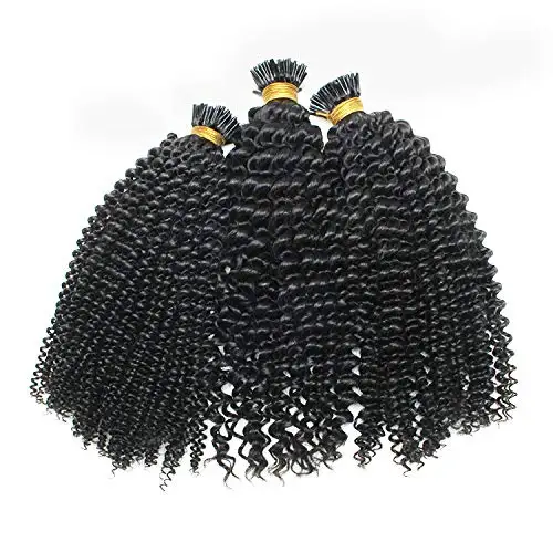 

Peruvian Kinky Curly MicroLinks I Tip Hair Keratin Capsules Human Fusion Hair I Tip Hair Extensions Kinky Curly Remy Pre Bonded