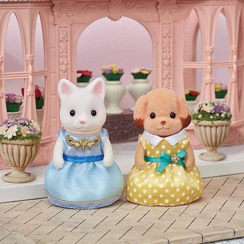 S01 серия Sylvanian Families Town набор одежды желтый и синий кукольный домик игровой набор аксессуары без фигурок 5370