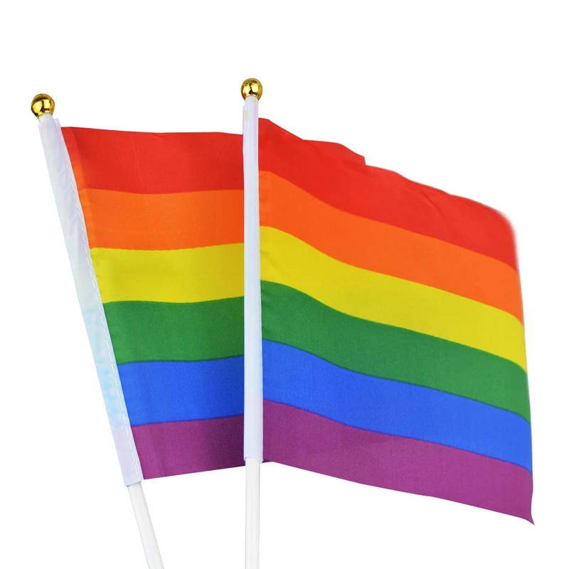 Новинка 16 штук Радужный Флаг Баннер для праздника карнавала