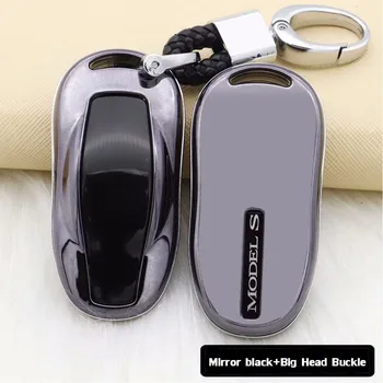 

Super Great Cool Smart Key Fob Cover Case Protector Keychain Creative Pendant Cover Car Key Cover For Tesla Model S key Ring