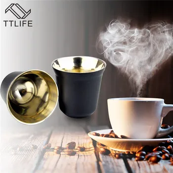 

New 1/2/3/4/6Pcs 80ml 2.7oz Glass Double Walled Heat Insulated Tumbler Espresso Tea Cup Coffee Mug Tazas De Ceramica Creativas