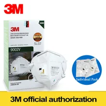 10 шт./лот, 3 м, 9002 в, Пылезащитная маска PM 2,5, противотуманные маски против гриппа, дыхательный клапан для взрослых, KN90, безопасный респиратор для твердых частиц