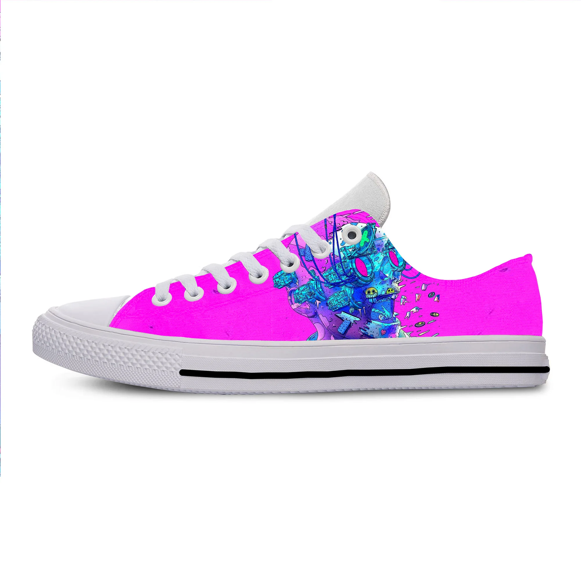 

2019 Summer New Fashion 3D Print Abstract Art Shoes Unisex Visual Feast Hip Hop Style Hot Sale Sneakers