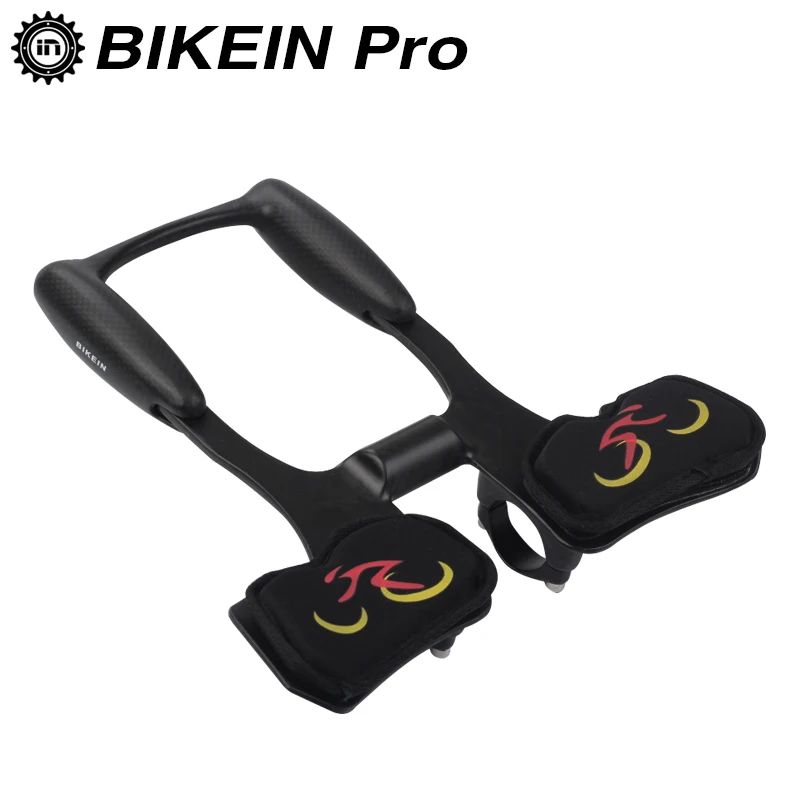 

BIKEIN Full Carbon Fiber Triathlon Road Bike TT Handlebar Cycling Travel Bicycle Aero Rest Handlebar Matte Black Ultralight 300g