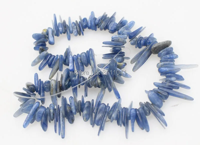 

blue kyanite branch baroque 10-28mm 15" for DIY jewelry making loose beads FPPJ wholesale beads nature gem stone