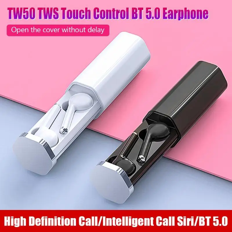 TW50 TWS-стереонаушники с поддержкой Bluetooth 5 0 и микрофоном | Электроника