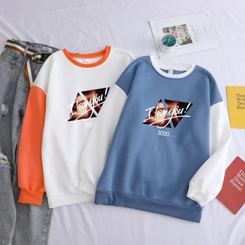 

Letters I Love You 3000 Iron Man Tony Stark Print Fashion The Avengers Pullover Popular Warm High Harajuku Pullover Long-sleeved