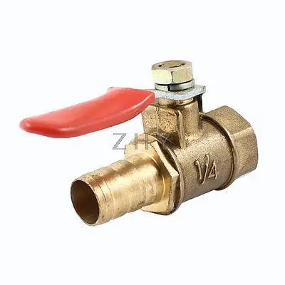 1/4 PT Женская резьба до 10 мм штуцер под шланг соединитель шаровой клапан