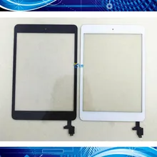 1 шт. для iPad Mini 1 Mini 2 A1432 A1454 A1455 A1489 A1490 A149 сенсорный экран дигитайзер сенсор+ IC чип Разъем Flex+ кнопка