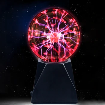 

Gift Science Electrostatic Flashing With Power Adapter Light Lamp Ball Cool Pretty Fun Sound Activated Plasma Touch Sensitive