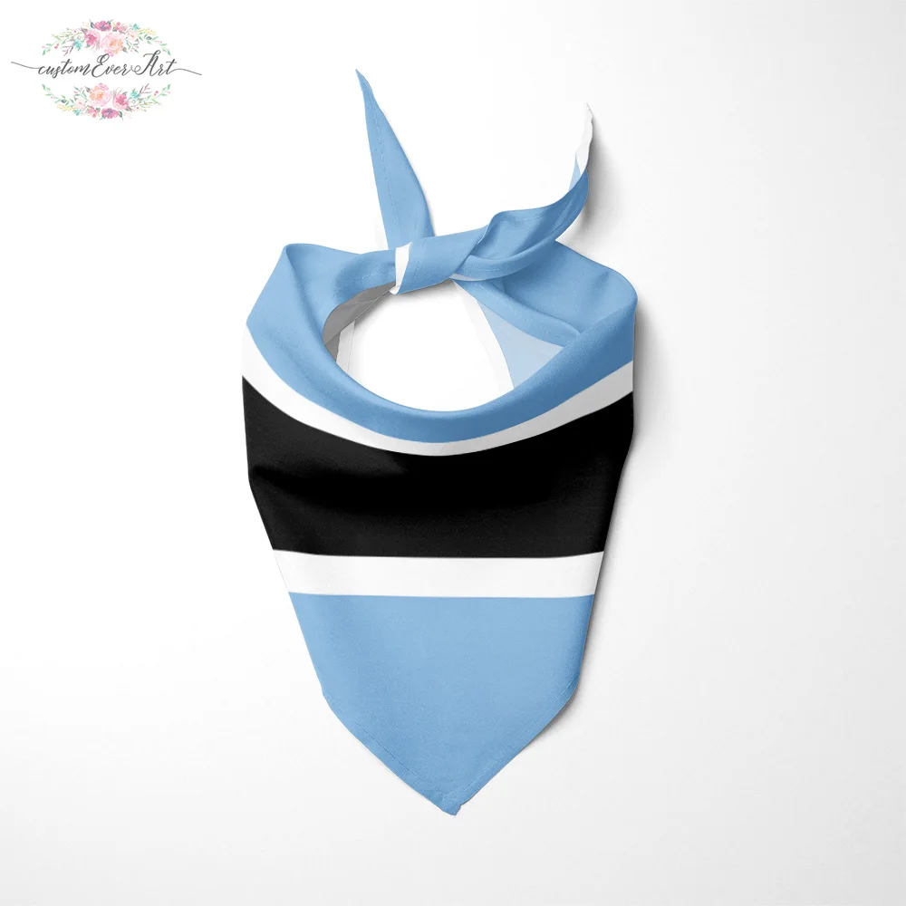 The Botswana flag Dog Bandana Cat Pet Accessory personalized name custom pet present scarf | Дом и сад