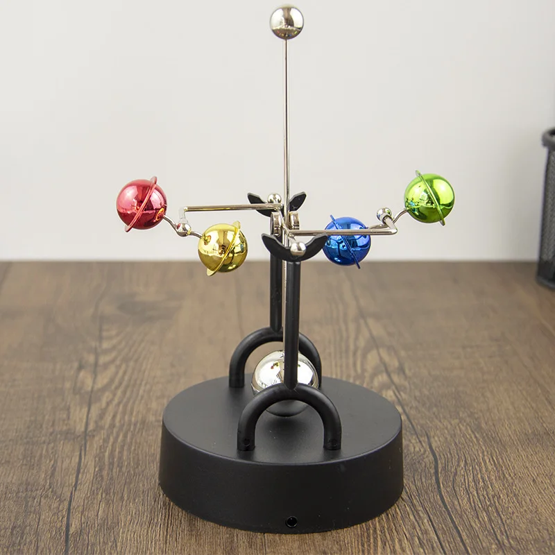  Juguete de movimiento perpetuo, Instrumento de movimiento  perpetuo en forma de luna, Operado con pilas Juguetes de escritorio de bola  de energía sin parar, Ornamento de movimiento perpetuo de Newton Pendulum