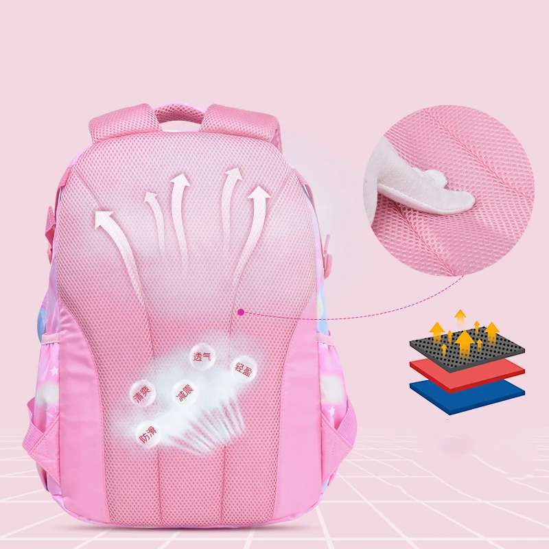 Schoolbag for Girls Children Princess Mochila School Bagpack Cute Primary Students School Backpack 6608