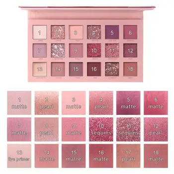 

Eye Shadow Set Eye Shadow Palette shimmer waterproof 18 Colours Glitter Eyeshadow Matte Pearlescent Palette Makeup