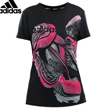 

Original Adidas New Arrival W OS TEE 2 Printing T-Shirt Short Sleeve Tops Breathable Women Round Collar Running Shirt DM2784