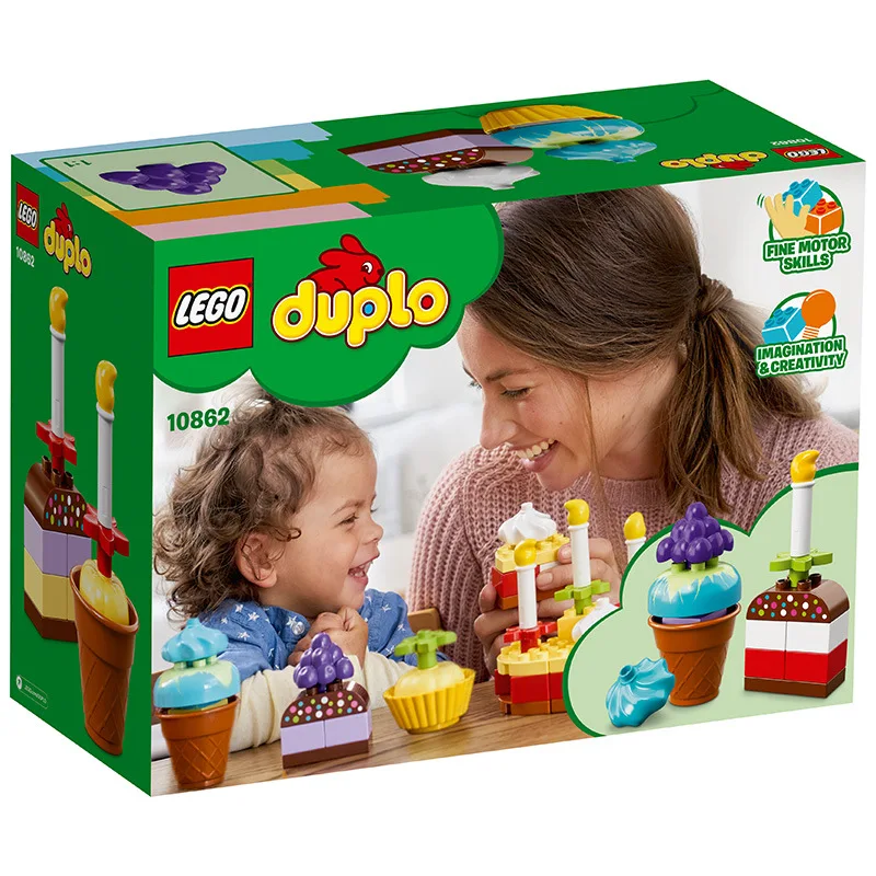 LEGO Duplo Series 10862 My First Celebration Lego Building Blocks Toy 1.5-3-Year-Old Large Particles