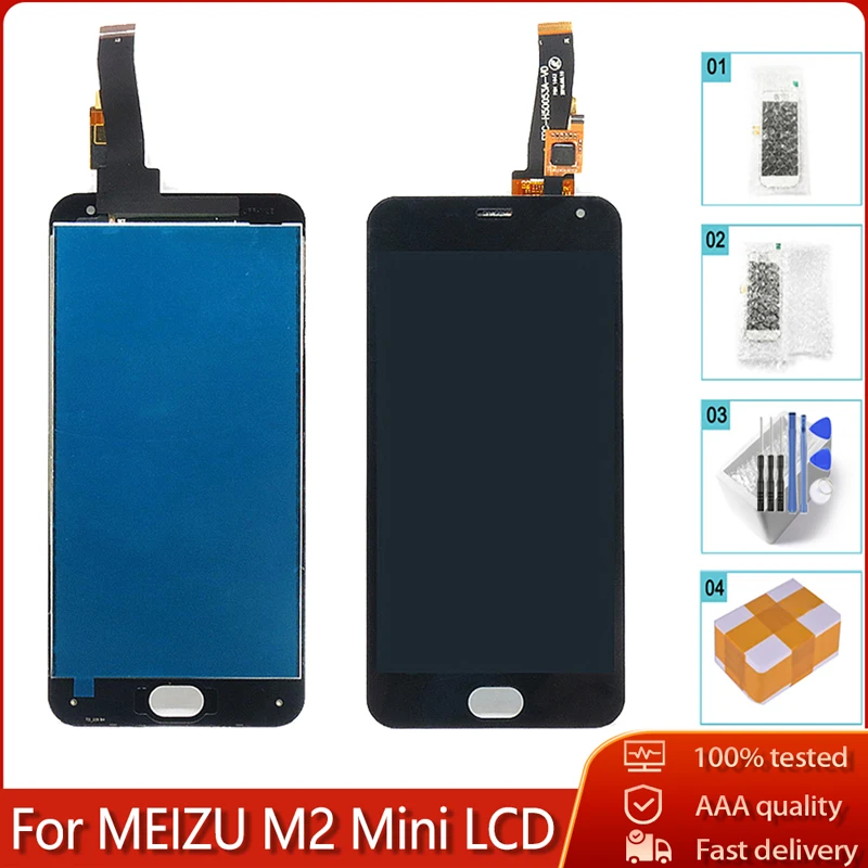5 0 "оригинал для MEIZU M2 мини ЖК-дисплей Дисплей кодирующий преобразователь