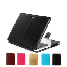 Чехол из искусственной кожи для ноутбука Apple Macbook Air Pro retina 11 12 13 15 дюймов чехол с сенсорной панелью для Macbook Air Pro 13 1706 A1708 A1932