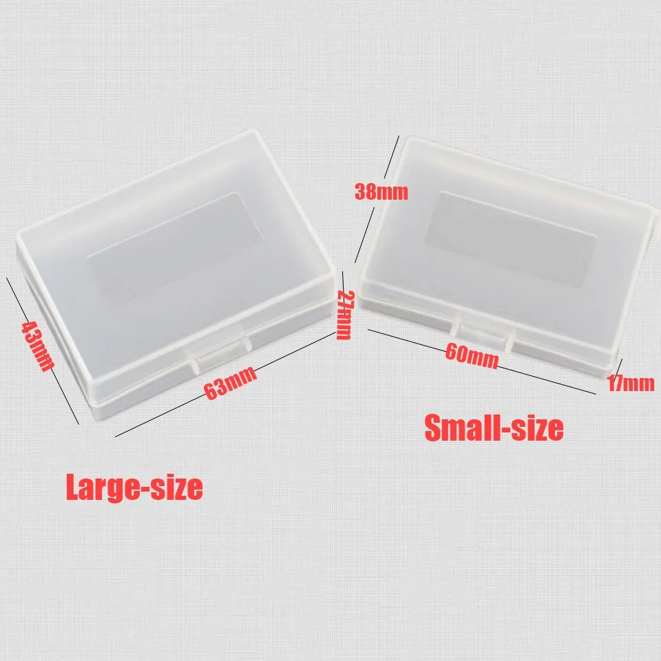 5Pcs Plastic Hard Case Holder Storage Box For Canon Nikon Sony Samsung  Battery