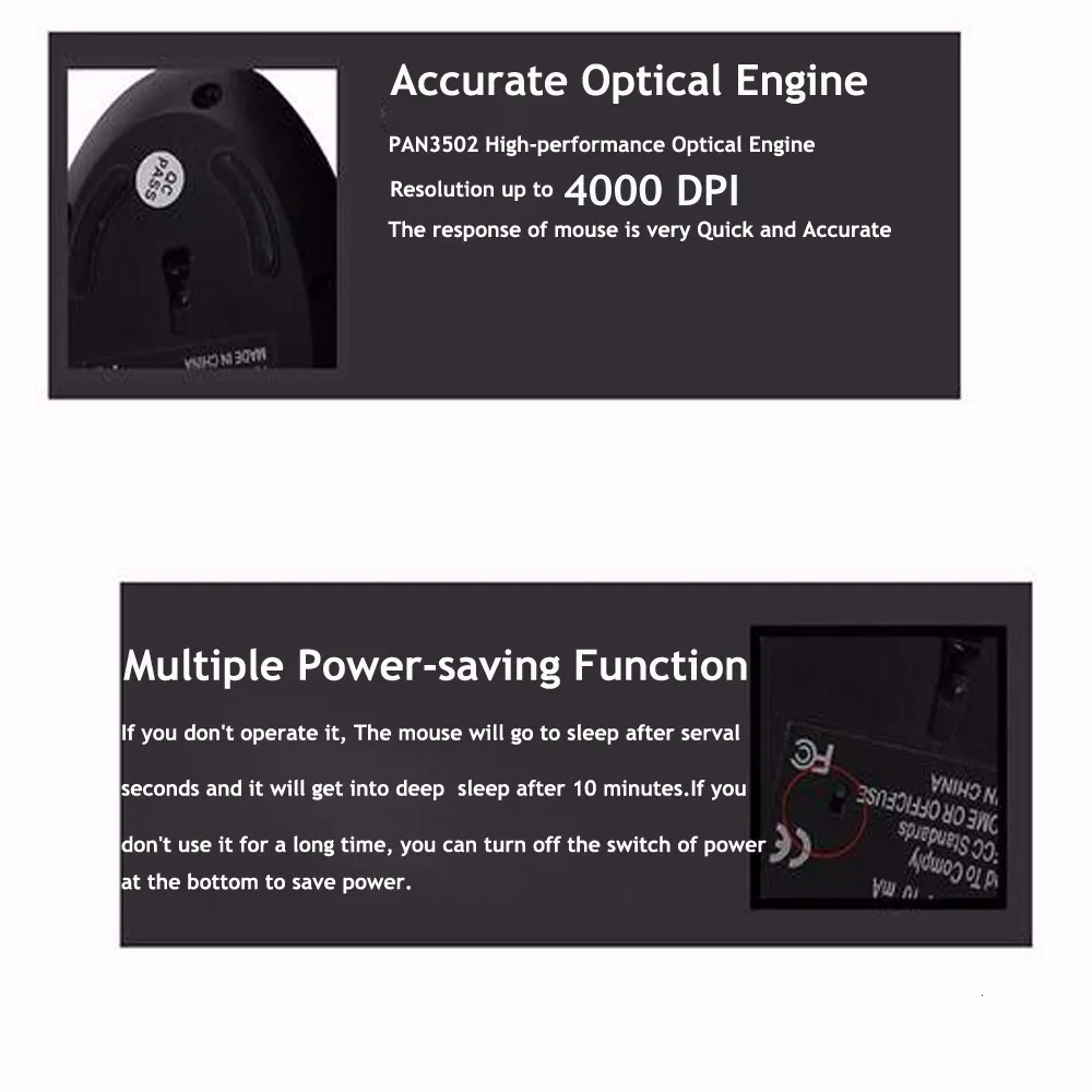 rechageable computer gamer mouse