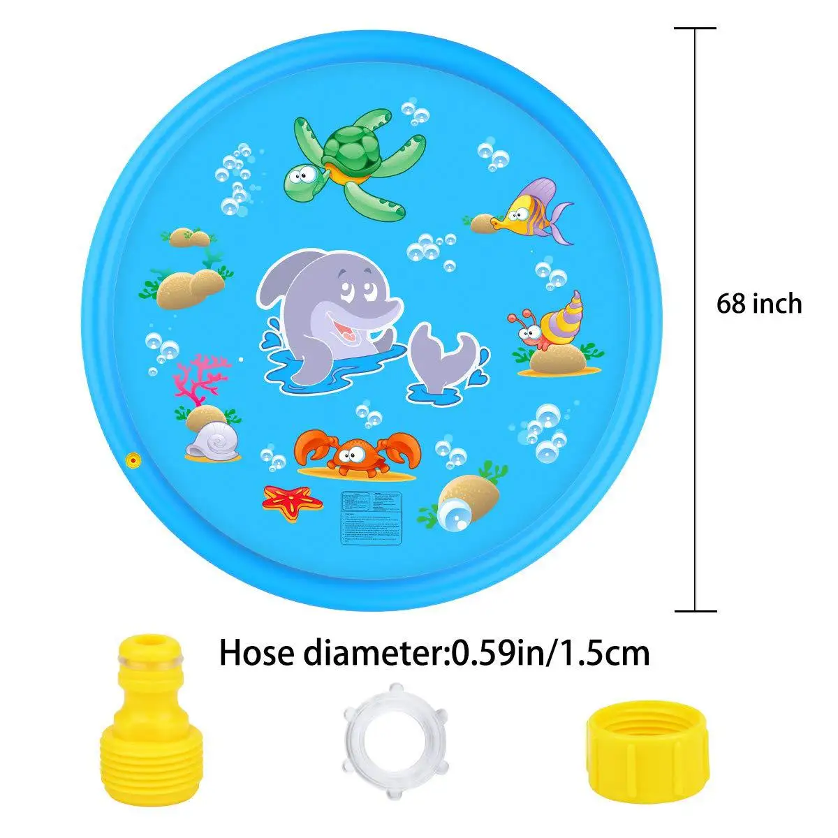 Children Outdoor Water Spouting Pad Summer Inflatable Thick PVC Inflatable Water Spouting wan ju dian