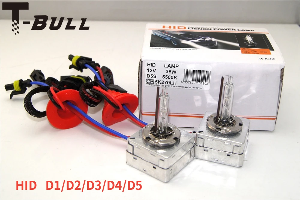 T-BULL HID ксеноновые лампы белого цвета Sunlights D1S D1R D2S D2R D3S D3R D4S D4R D5S супер яркий Автомобильный свет Замена