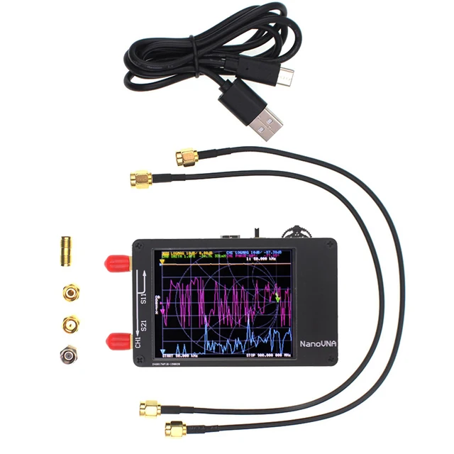 NanoVNA 50KHz-900MHz Vector Network Analyzer Digital Touching Screen Shortwave MF HF VHF UHF Antenna Analyzer Standing Wave Electronics Tools 1ef722433d607dd9d2b8b7: China