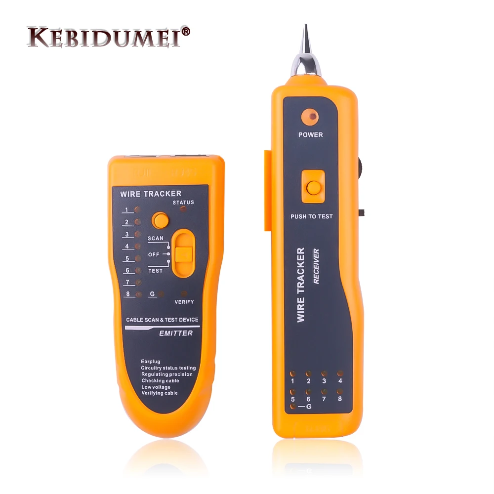 Network Cable Tester Detector Rj11 Rj45 Cat5 Cat6 Telephone Wire