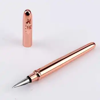 

2020 Fashion Fountain Pen Rose Gold Ink Pen Converter Filler Fine Nib Office Supplies School Supplies Birthday Writing Gift