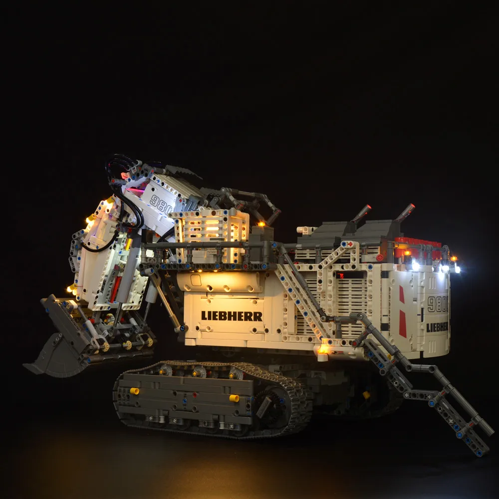 42100 기술 Liebherr R 9800 굴삭기 장난감 조명 세트 용 Led 라이트 키트 DIY 장난감 세트 (빌딩 블록은 포함되지 않음)