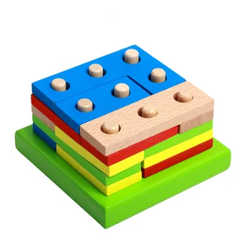 

Color Baby Wooden Toys Education Shape Toys Geometry Intelligence Board Teaching Leaning Match Toys For Children wood blocks