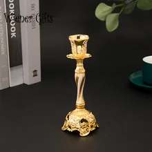 Vintage Zinc Alloy Candelabra Candle Stick Holder Table Centerpiece Home Party Bar Decoration Подсвечник Candle Holders