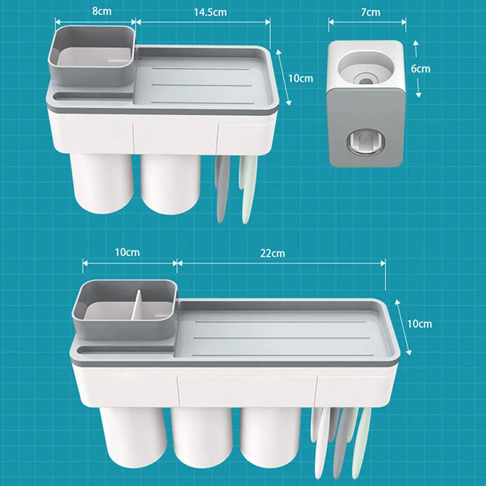 Многофункциональная Магнитная адсорбционная настенная подставка для зубных щеток крепление для ванной комнаты стойка для хранения горячая распродажа